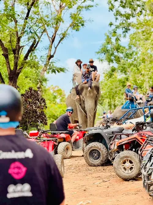 Phuket City Tour with Tiger, Big Buddha, Chalong Temple, ATV Ride, Elephant Trekking
